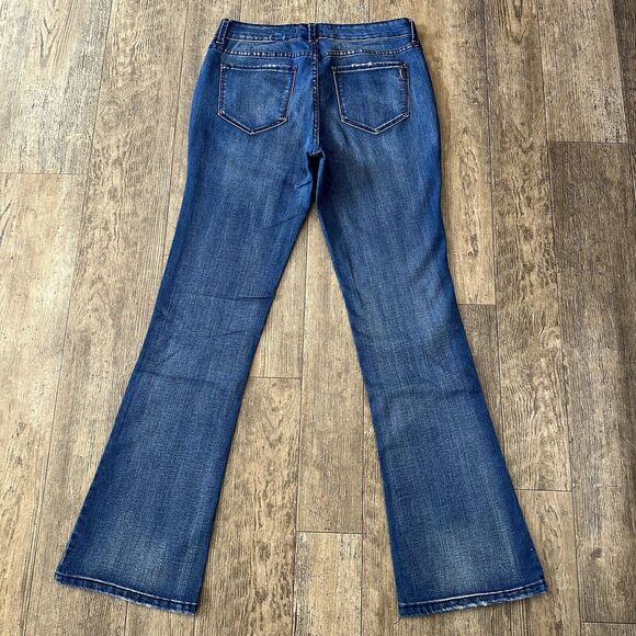 Vintage America Blues MICRO BOOT Cut Size 4 Mid Rise Jeans Denim Pants 29x32 - Picture 8 of 14